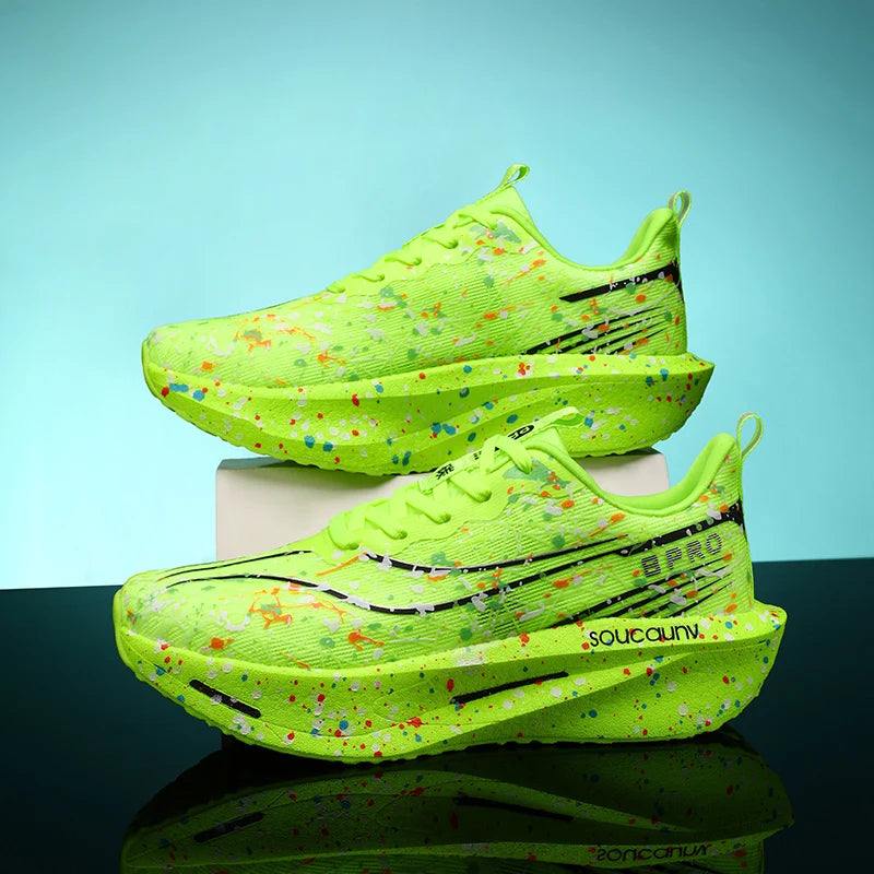 NeonBurst™ – Carbon Plate Air Cushion Running Shoes